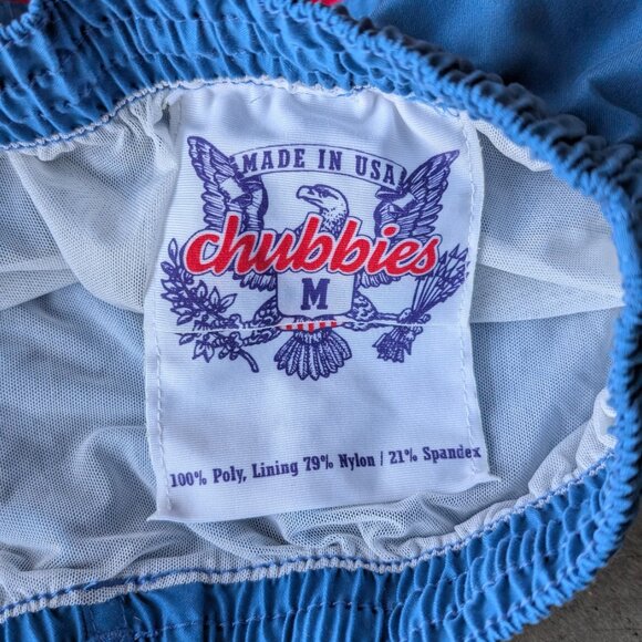 Chubbies Magic Print Swim Trunks Blue Stars Red Stripes medium - Picture 4 of 6